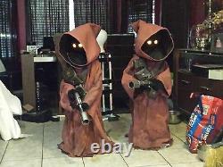 Star Wars Life Size Custom Jawa Prop (Version 3 voice chip, 8 pouches, torch)