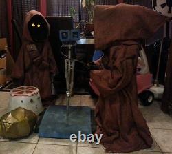 Star Wars Life Size Custom Jawa Prop (Version 3 voice chip, 8 pouches, torch)