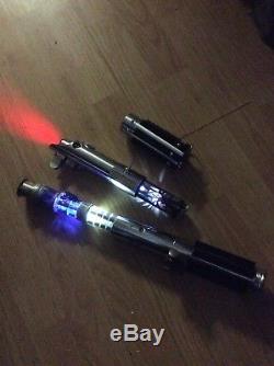 Star Wars Lightsaber (1) Graflex 2.0 & (1) Custom Saber & (1) Reys Light Saber