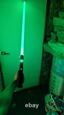 Star Wars Lightsaber custom weathering and grip wrap full metal hilt