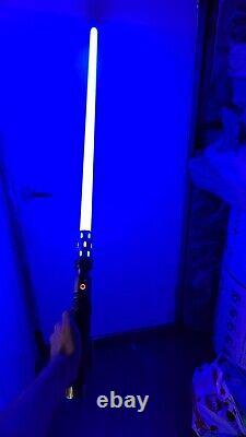 Star Wars Lightsaber custom weathering and grip wrap xenopixel neopixel