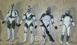 Star Wars Lot Of 15 Custom 6 Inch Clone Troopers Unfinished Read Description
