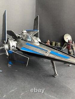 Star Wars Mandalorian V Wing Imperial Empire Endor Hoth Vintage Kenner Custom