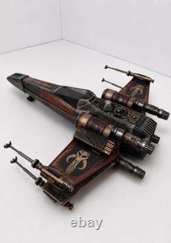 Star Wars Mandalorian X-Wing Commission Collector Artwork Vintage Kenner Custom