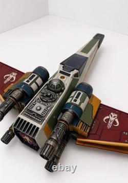 Star Wars Mandalorian X-Wing Commission Collector Artwork Vintage Kenner Custom