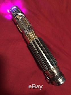 Star Wars Master Replicas Custom Converted MACE WINDU Lightsaber Hilt