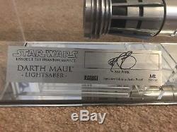 Star Wars Master Replicas Signature, Darth Maul Damaged, Custom Lightsaber- Read