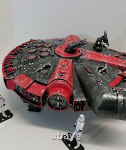 Star Wars Millenium Falcon x GI JOE Red Ninja Cobra Empire Vintage Kenner Custom