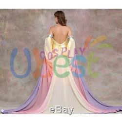 Star Wars Queen Padme Amidala Costume Cosplay Dress Women's Outfit