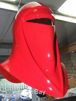 Star Wars Red Fibreglass Helmet Prop Custom Adult Large Size