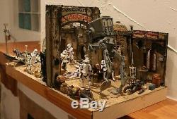 Star Wars Rogue One Jedha Skirmish Custom Diorama