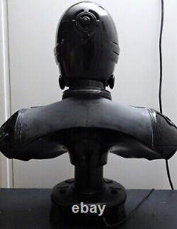 Star Wars Sideshow Custom Black C-3po Life-size Bust Statue Figure Unfinished