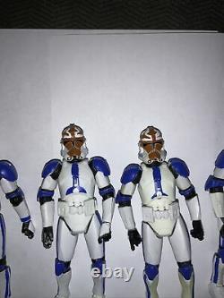 Star Wars The Clone Wars 501st Phase 2 Clone Trooper Lot (CUSTOMS)