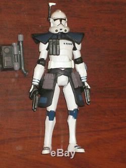 Star Wars The Clone Wars Arc Trooper Havoc! CUSTOM RARE! Back Pack +Pistols