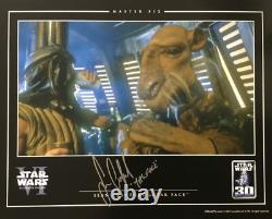 Star Wars VI Sean Crawford Yak Face Signed Official Pix Custom Framed