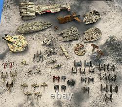 Star Wars X-Wing Game Ship Collection With Custom Battlefoam some Custom Painted