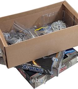 Star Wars X-Wing Miniatures Game Bundle Custom Box, Sleeved, Acrylic Templates