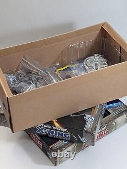 Star Wars X-Wing Miniatures Game Bundle Custom Box, Sleeved, Acrylic Templates