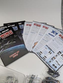 Star Wars X-Wing Miniatures Game Bundle Custom Box, Sleeved, Acrylic Templates