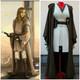 Star Wars Cosplay Female Jedi Padawan Dres Uniform Cape Set Custom Made Costume