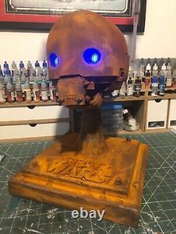 Star Wars large statue bust K2SO painted custom base light up eyes life sized
