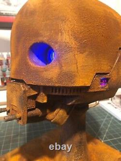 Star Wars large statue bust K2SO painted custom base light up eyes life sized