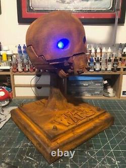 Star Wars large statue bust K2SO painted custom base light up eyes life sized