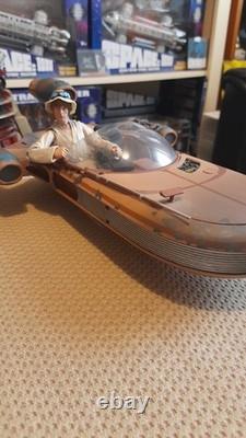 Star wars Luke Skywalker And Land Speeder Custom Shf Luke Figure