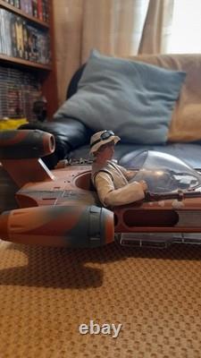 Star wars Luke Skywalker And Land Speeder Custom Shf Luke Figure