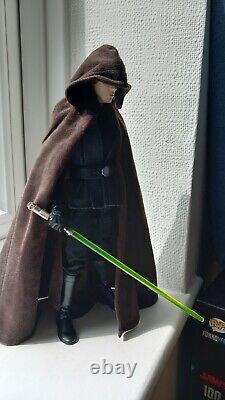 Star wars ROTJ Luke Skywalker Jedi Kinght Mandalorian Custom Medicom 1/6 Figure
