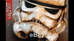 Star wars black series Stormtrooper helmets custom Painted Sandtrooper Weathered