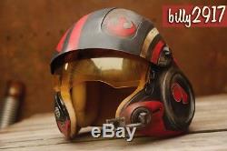 Star wars black series poe Dameron x-wing pilot helmet custom Painted