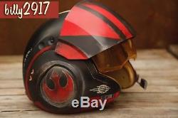 Star wars black series poe Dameron x-wing pilot helmet custom Painted