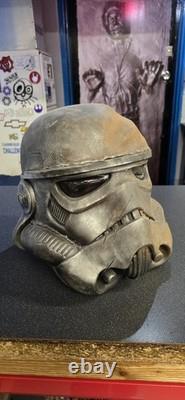 Star wars stormtrooper helmet custom rusted damaged