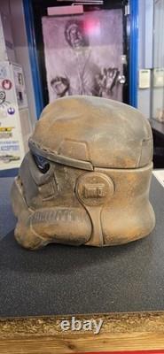 Star wars stormtrooper helmet custom rusted damaged
