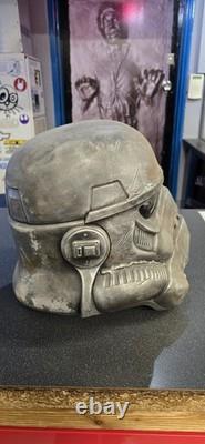 Star wars stormtrooper helmet custom rusted damaged