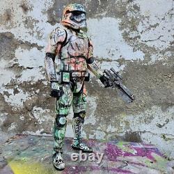 Storm Trooper Star Wars 18 Inch Figure Graffiti Custom Painted Art Toy Hoakser