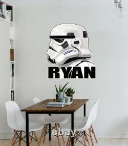 Storm trooper, Star Wars Custom name wall decal, personalized sticker