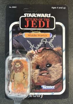 TREVOR JONES Signed Widdle Warrick Ewok Star Wars Autograph Custom Figure ROTJ