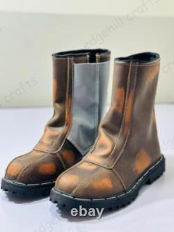 The Manalorian Custom Mando Boots Star Wars Manalorian Costume Shoes Brown