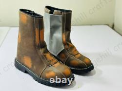 The Manalorian Custom Mando Boots Star Wars Manalorian Costume Shoes Brown