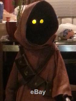 Two Star Wars Life Size Custom Jawa Props with voice chips