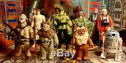 Vintage Star Wars Job Lot Rare 5 Last 17 & 6 Rotj Figures + Custom Luke X-wing