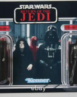 VINTAGE Star Wars Figures EMPEROR & VADER Customised with GLOSS FINISH