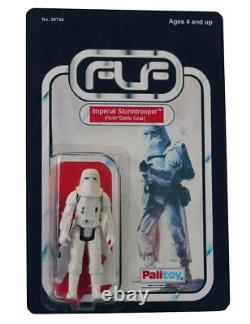 Vintage 1977 Star Wars Imperial Stormtrooper Figure On Custom Made Card Back