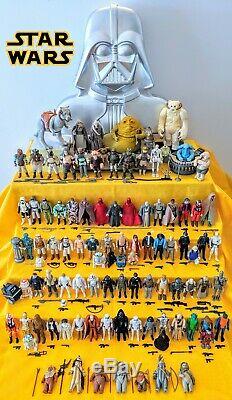 Vintage Kenner Star Wars Lot 95 Figures + Custom Case Snaggletooth Yackface