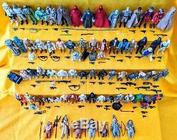 Vintage Kenner Star Wars Lot 95 Figures + Custom Case Snaggletooth Yackface