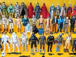 Vintage Kenner Star Wars Lot 95 Figures + Custom Case Snaggletooth Yackface