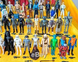 Vintage Kenner Star Wars Lot 95 Figures + Custom Case Snaggletooth Yackface