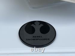 Vintage Kenner Star Wars Snowspeeder in high quality custom made acrylic case